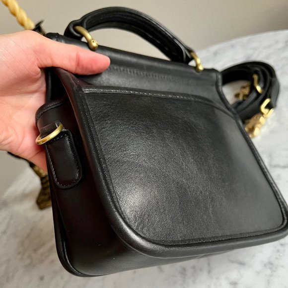 *RARE* Vintage Coach Black Winnie Bag 9023 Made in USA - Picture 15 of 16